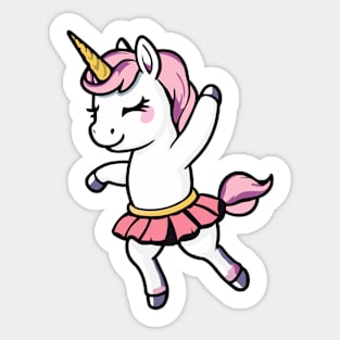 Dancing Unicorn Sticker